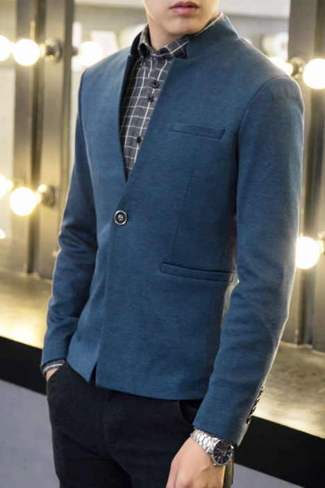 男士立領(lǐng)小西服定制 男士立領(lǐng)小西服定制